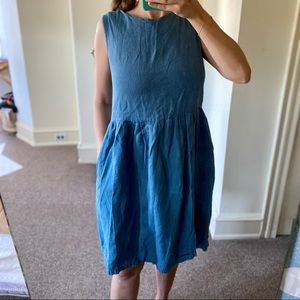 Simply Grey, Linen Dress